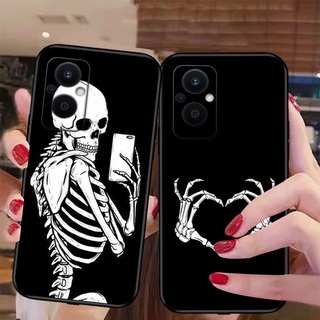 Ốp lưng điện thoại oppo reno 8z bộ xương phong cách độc lạ chất