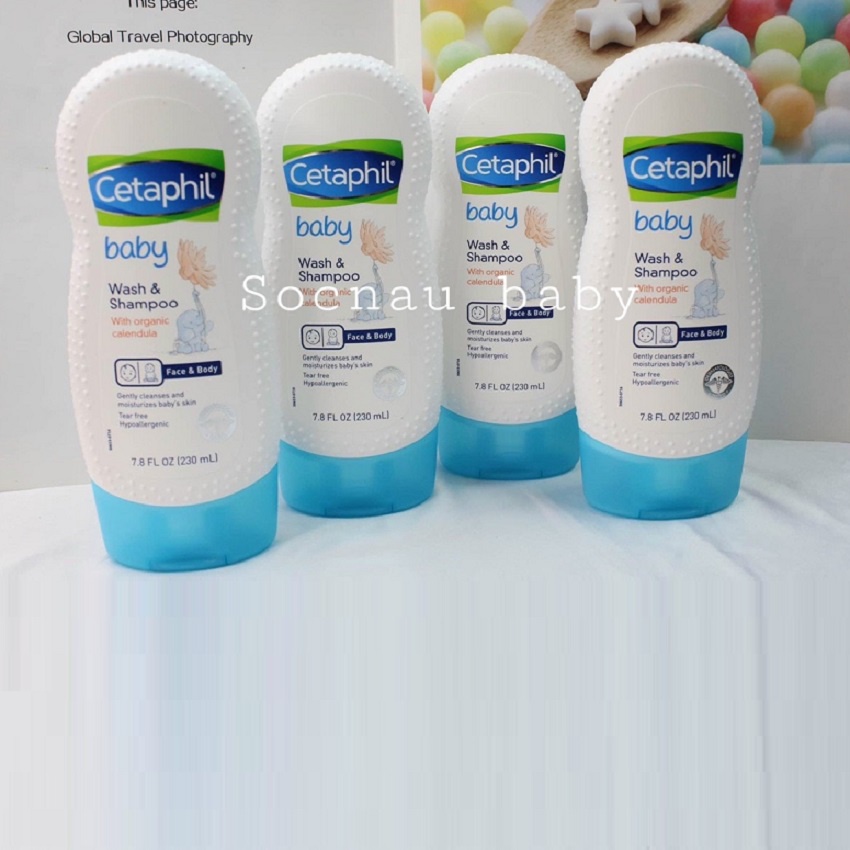 Sữa tắm gội 2in1 Organic Cetaphil 230ml cho bé