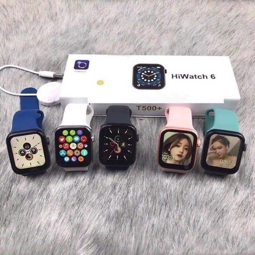 Đồng hồ T500+ Plus Thông Minh Phiên Bản Hiwatch 6, 5 game, giao diện cực ngầu