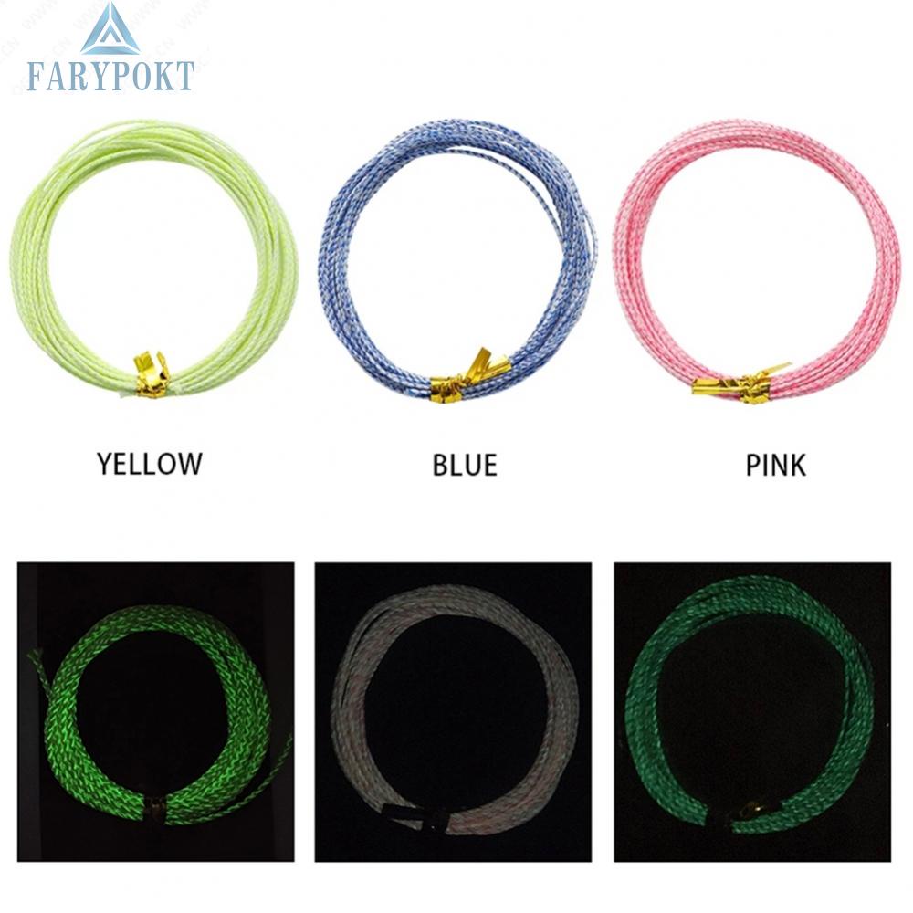 Luminous Line Wire Core Assist Cord Pink High Strength PE 7x7 Wire Core