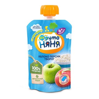 Hoa quả tươi nghiền Fruto 90g đủ vị date T4-8/2020