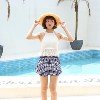 Đồ bơi nữ freesize 45-60 kg kín đáo váy áo yếm co giãn tốt nhiều màu Blueshop68