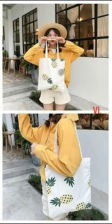[Túi tote] Túi vải nhiều quả dứa BLA0719