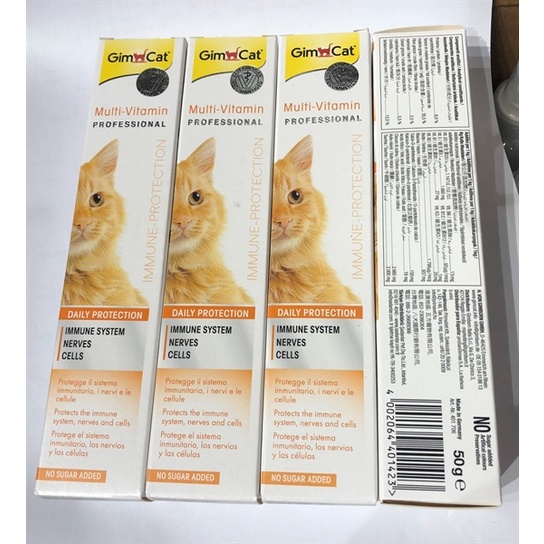Gel dinh dưỡng GimCat Multi-Vitamin Paste - Gel dinh dưỡng cho mèo bổ sung 12 vitamin hỗ trợ miễn dịch GIMCAT