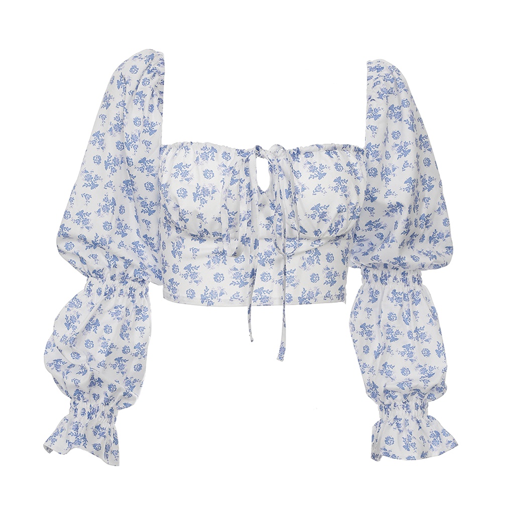 Bộ Áo Lửng Dài Tay Và Chân Váy Jeans Thời Trang Dành Cho Nữ