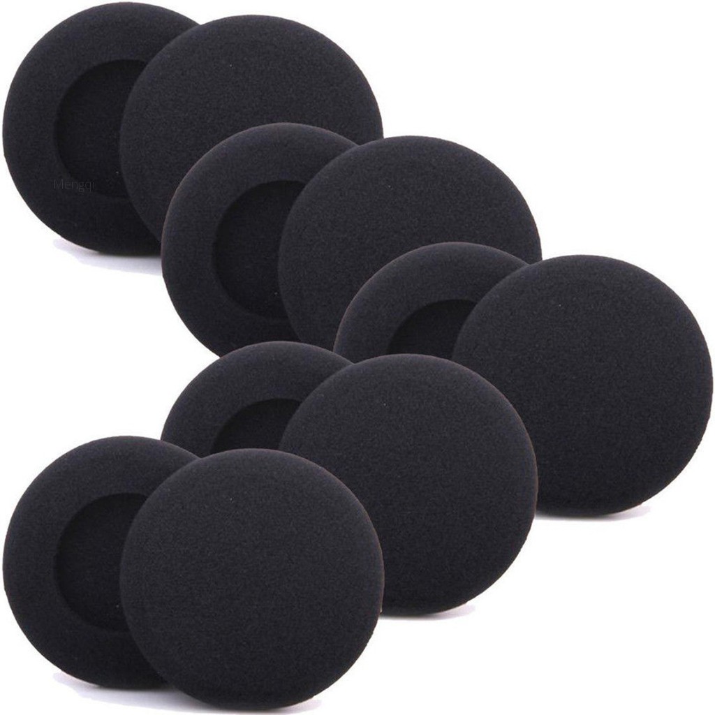 10pcs 50MM Foam Pads Sponge Ear Pads Cushion Headphone Headset Cover Cap