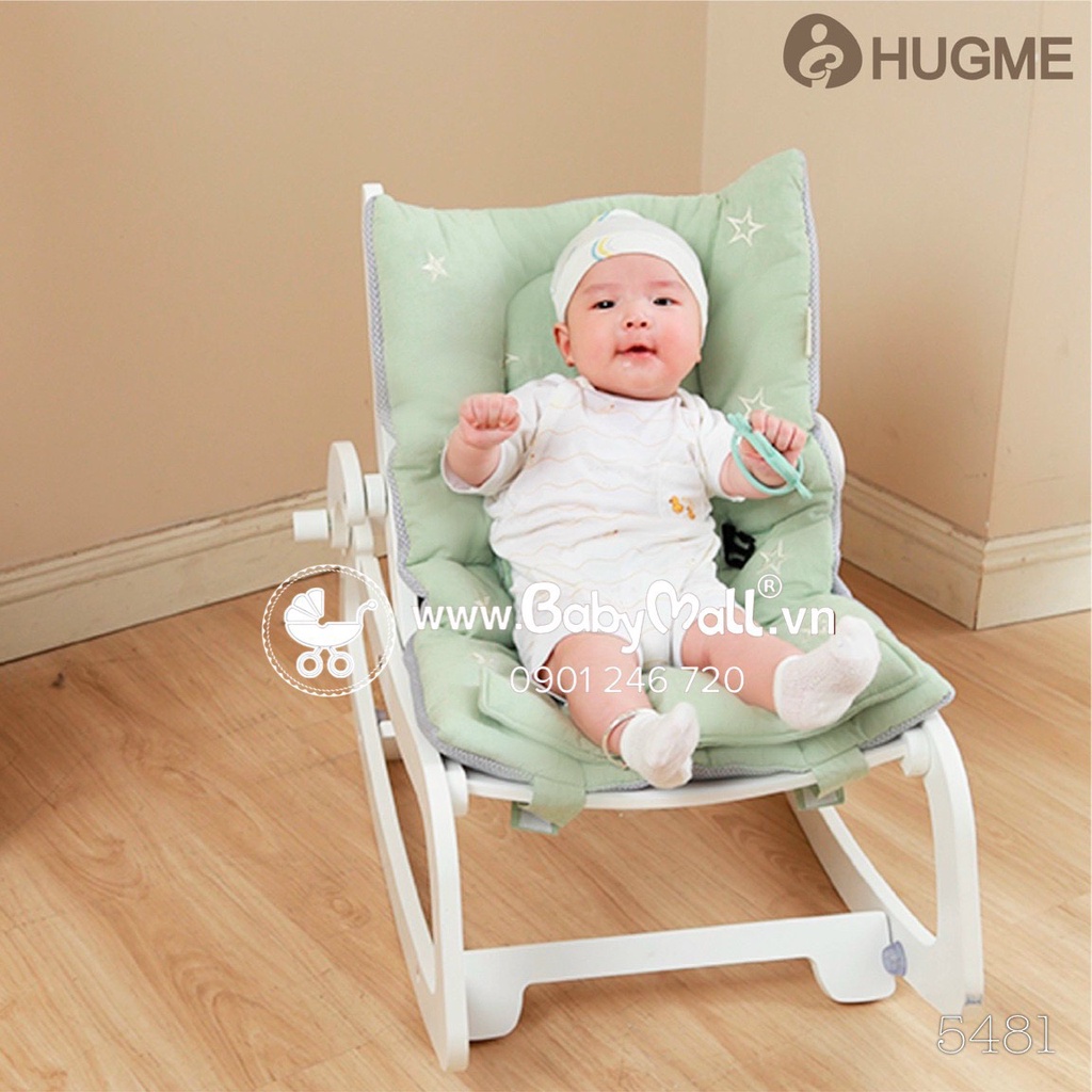 Ghế bập bênh gỗ Hugme (kèm đệm)