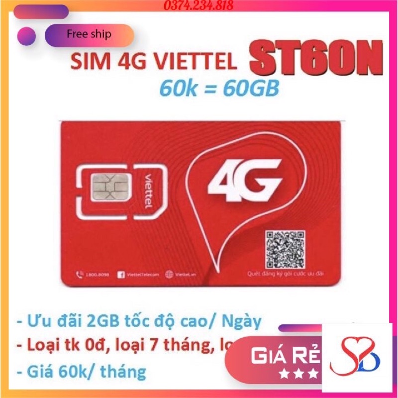 Sim Viettel V120N/ST60N