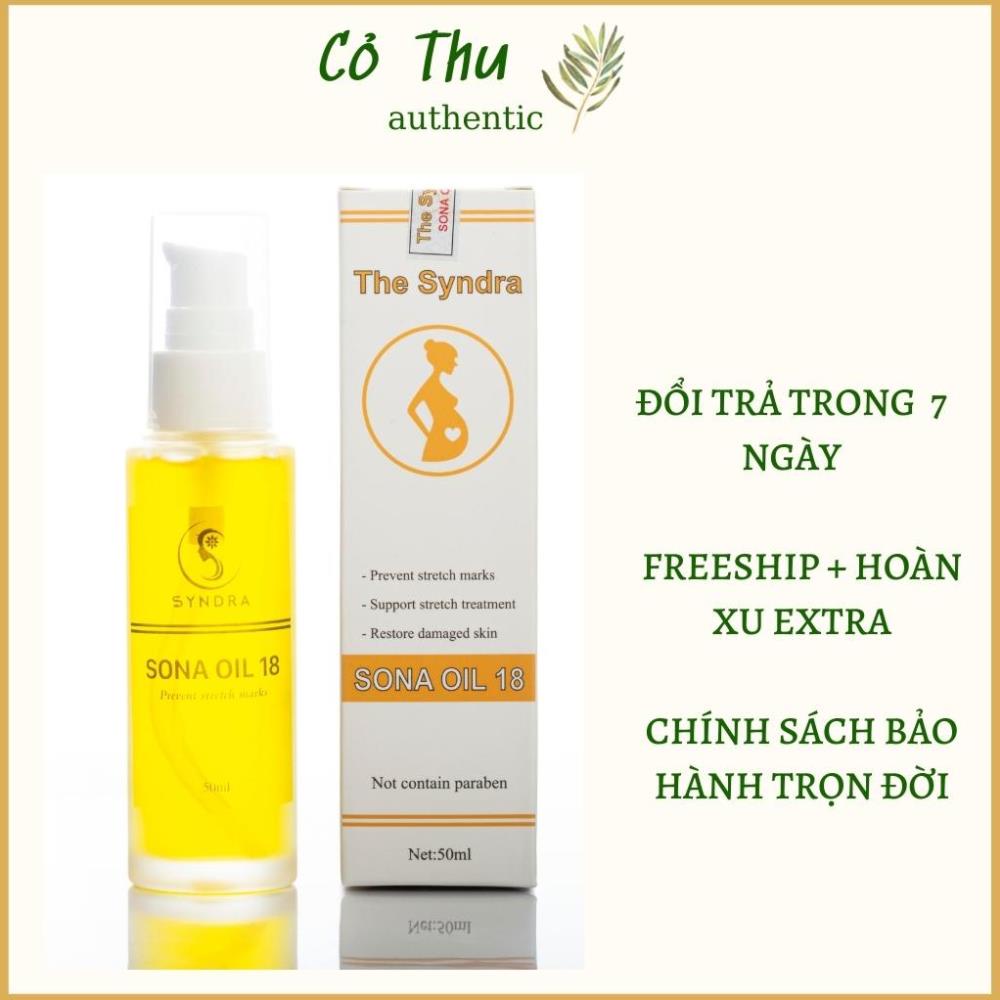 Kem chống rạn da bà bầu Sona Oil 50ml,Dầu dưỡng da sau sinh cấp ẩm ngừa dạn hiệu quả