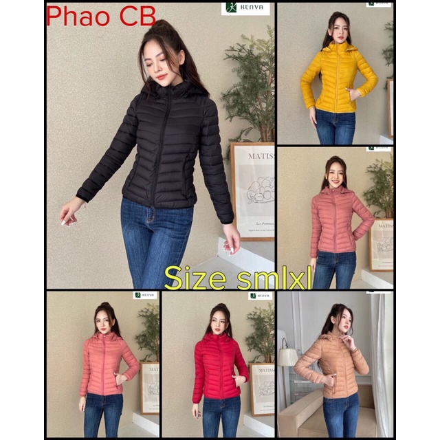 Áo phao siêu nhẹ có mũ áo  năng động áo phao cao cấp kenva áo phao cao cấp dáng ngắn A126