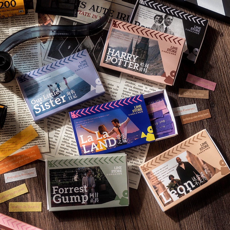 Hộp 60 sticker gồm những câu nói Tiếng Anh nổi tiếng trong phim