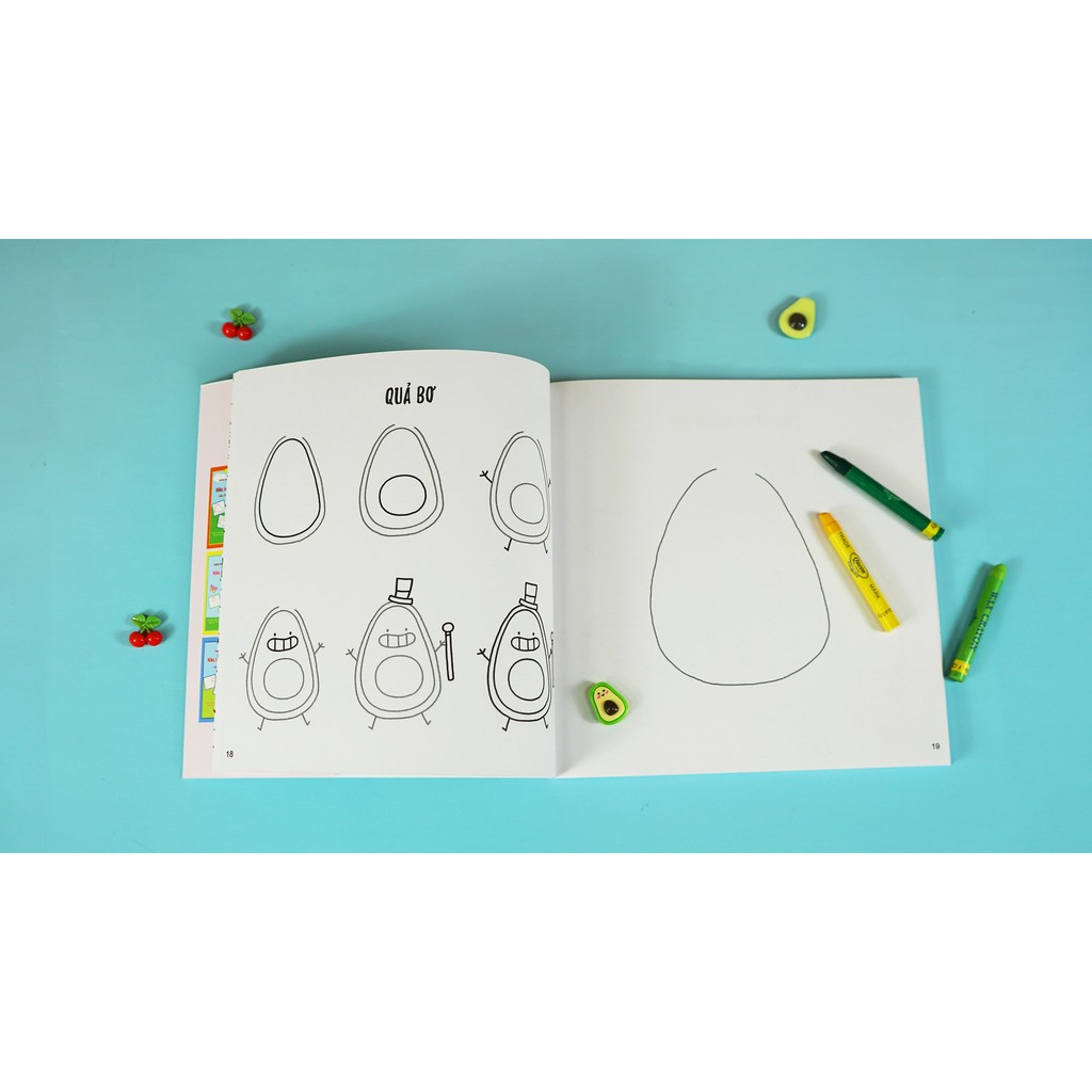 Sách - Vẽ theo phong cách Kawaii với 5 bước đơn giản - Draw Kawaii in 5 simple steps