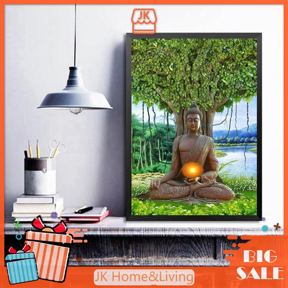 Tranh Đính Đá Kim Cương Toàn Bộ 5d Hình Tượng Phật