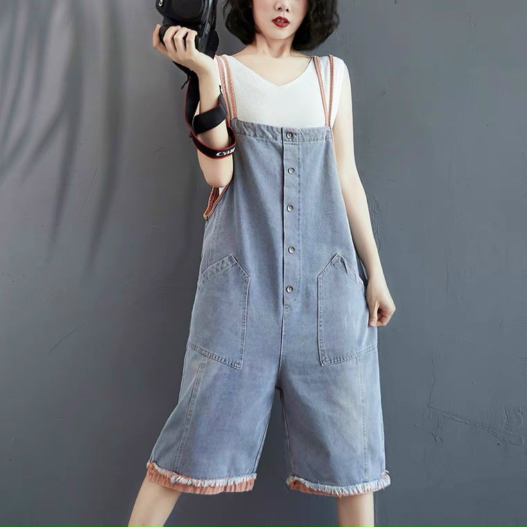 Yếm jean HANOIJEAN - Yếm váy jean nữ 2 dây cao cấp hàng vnxk | BigBuy360 - bigbuy360.vn