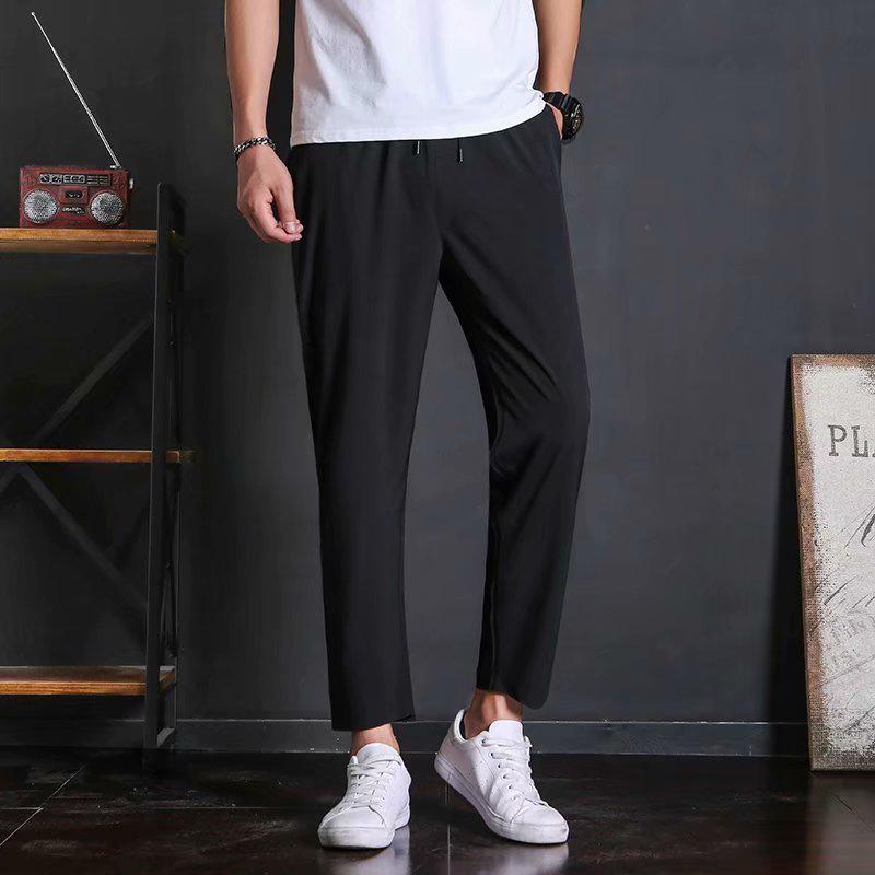 Quần thể thao thun dài trơn màu phong cách năng động thời trang dành cho nam | BigBuy360 - bigbuy360.vn