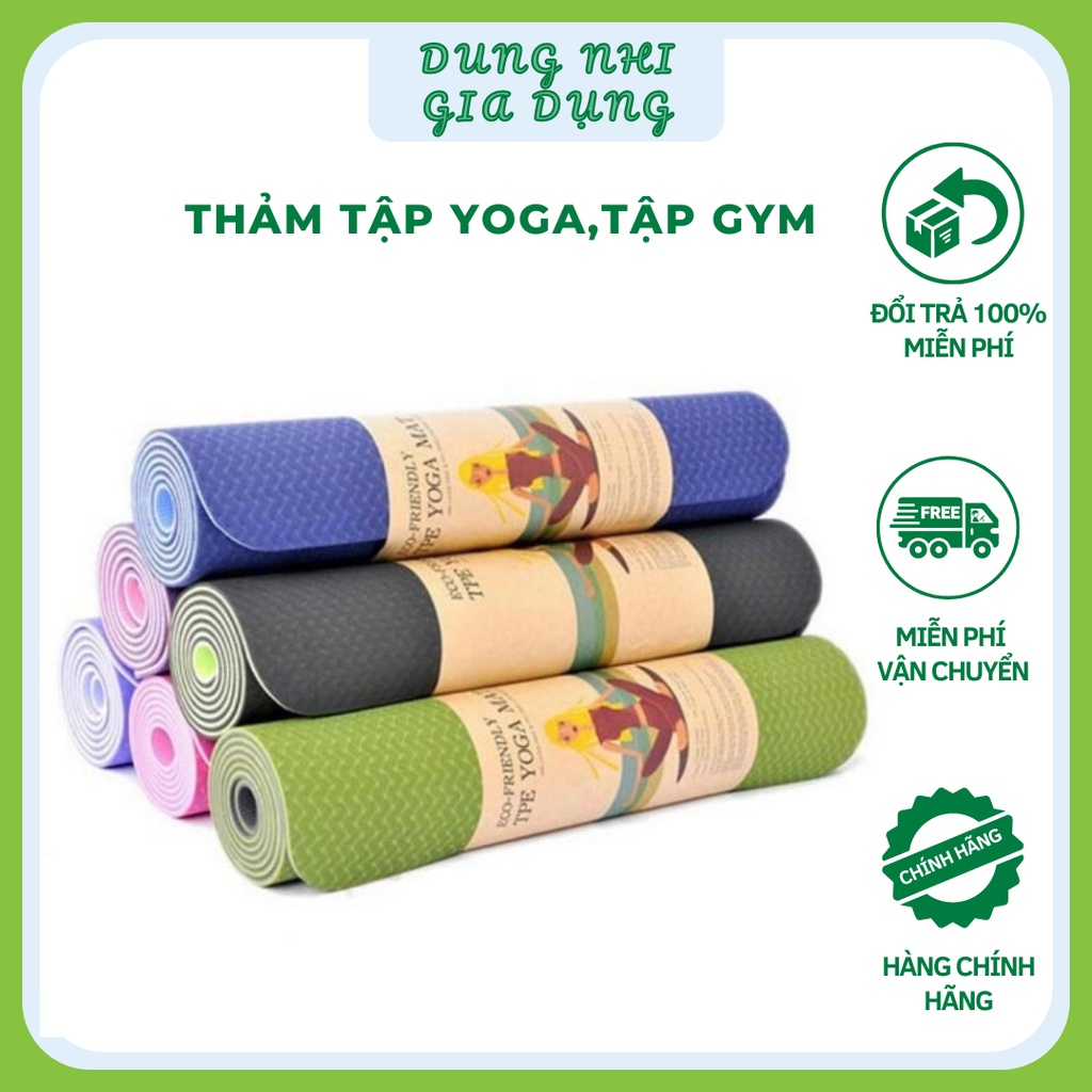 Thảm Tập YoGa Chống Trơn Trượt Thảm Tập Gym Tại Nhà Hàng Cao Cấp Chất Lượng Cao