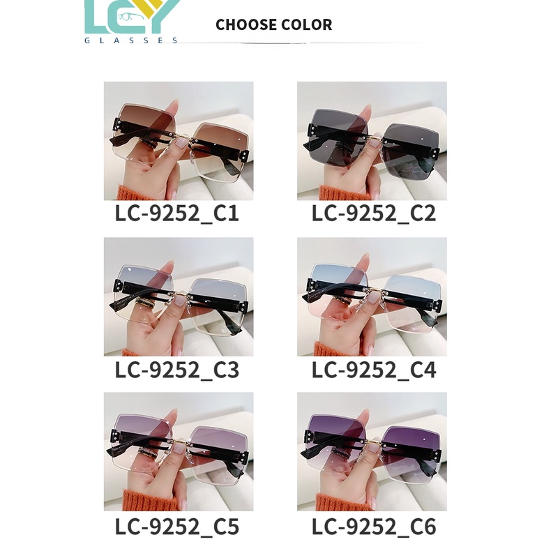 Kính Mát Không Gọng Chống Tia UV Phong Cách Hàn Quốc Mới Cho Nữ
