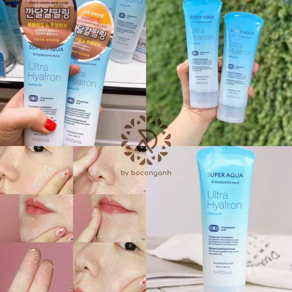 TẨY DA CHẾT Missha Super Aqua Ultra Hyalron phiên bản MỚI NHẤ