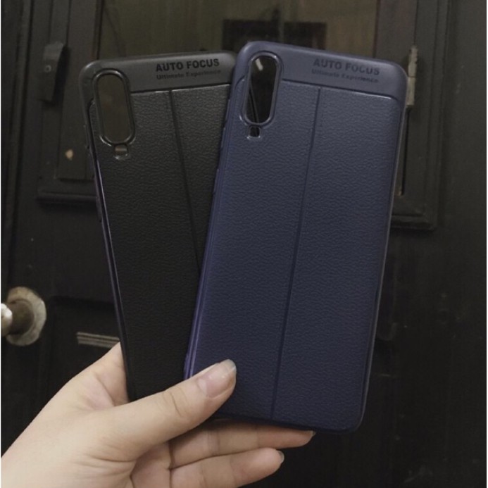 Ốp lưng dẻo Galaxy A70 2019 vân da Auto focus
