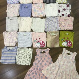 Combo 36 váy hè chất cotton nhật bé gái