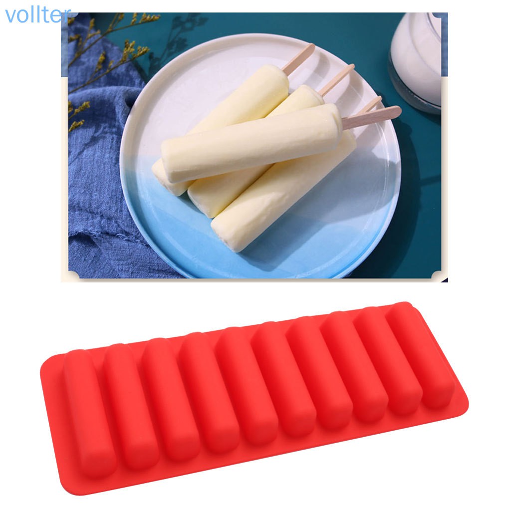 FROZEN Khuôn Làm Kem 10 Ô Bằng Silicon