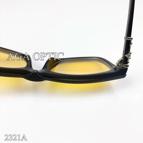 Kính Thời Trang CH Đa Năng 6 Trong 1 Unisex, Gọng Vuông Kèm Túi Da Ms 2321A