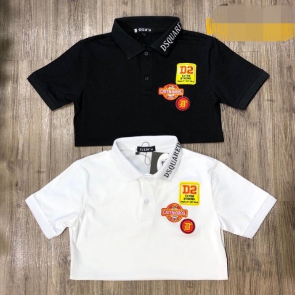 Áo thun nam DSQUARED2 ngắn tay chất cotton 4 chiều mềm mịn co giãn cao cấp phối logo thời trang