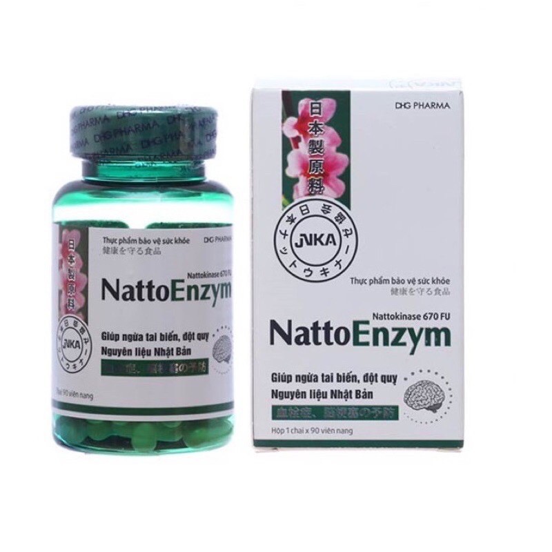 NattoEnzym - Giúp ngừa tai biến, đột quỵ, tan cục máu đông, giảm huyết áp (Dược Hậu Giang - DHG Pharma)