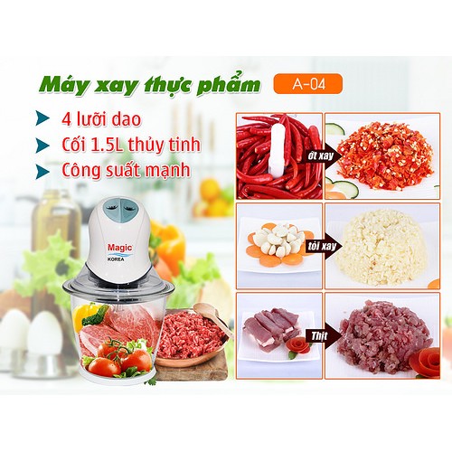 Máy xay thịt và thực phẩm Magic Korea A04