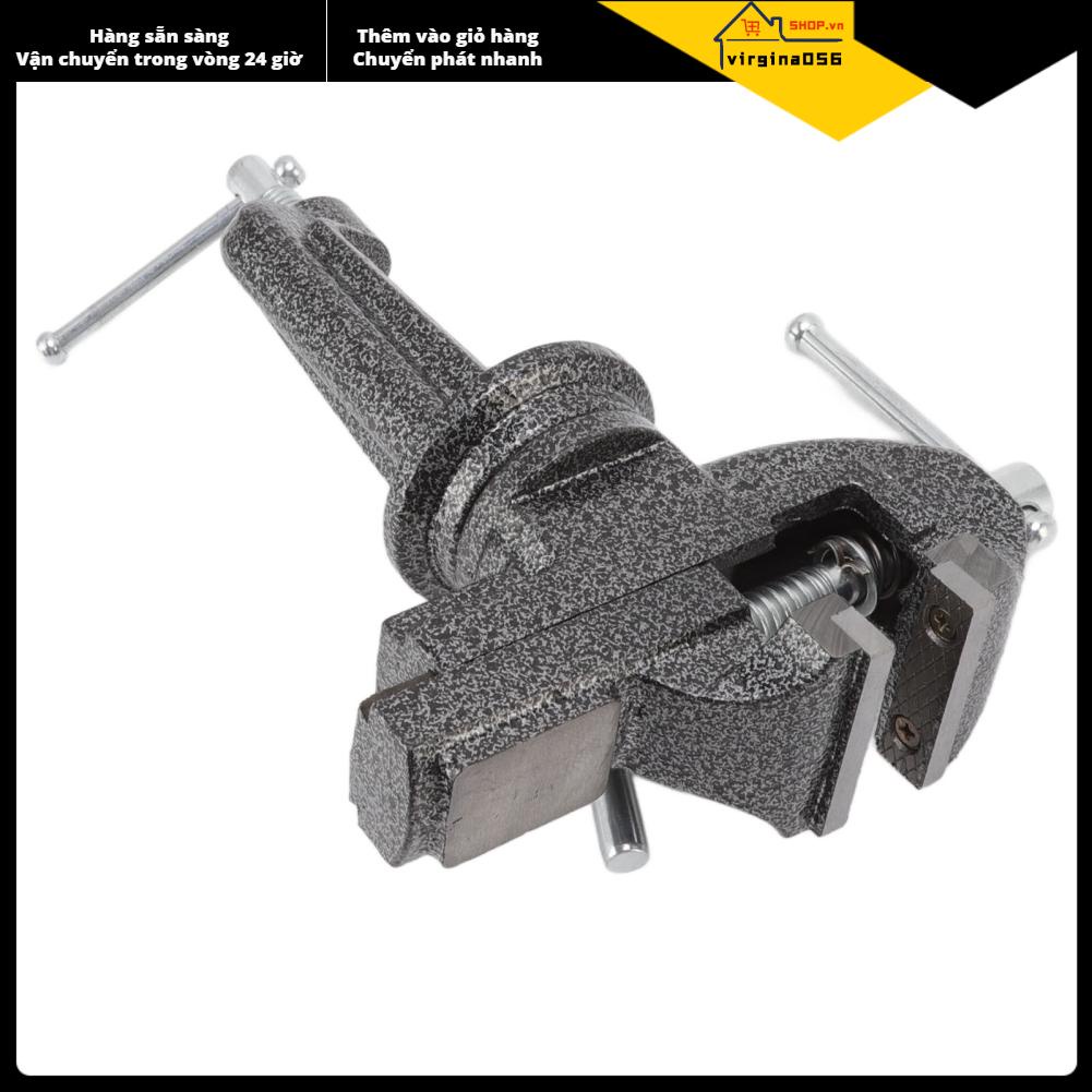 Virgina056 Ghế dài Vise xoay 360 độ Kẹp nhỏ bằng thép đúc trên bàn để chế biến đồ trang sức gỗ