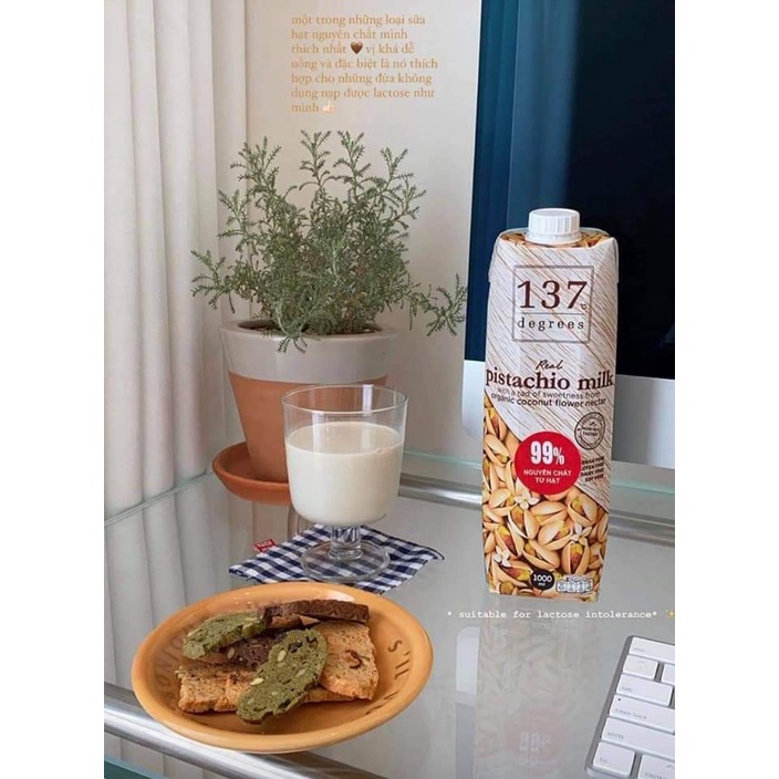 Sữa hạt dẻ cười nguyên chất 137 Degrees Hộp 1 lít
