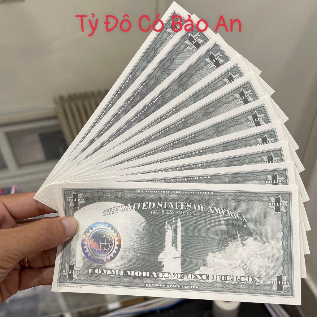 Combo 10 Tờ Tỷ Đô Siêu Cấp Có Bảo An Vip, Lưu Niệm, Quà tặng Độc Đáo