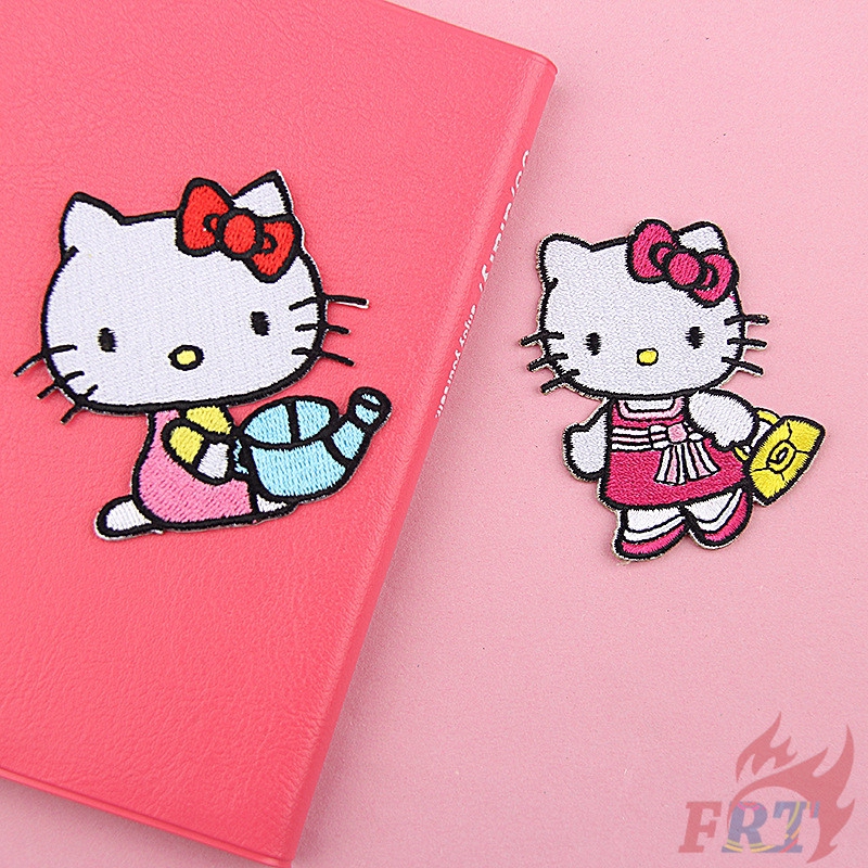 1 Miếng Dán Quần Áo Tự Dính Hình Hello Kitty Dễ Thương