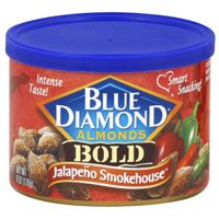 Hạnh nhân hun khói tẩm ớt Blue Diamond hộp 170g Mỹ (12/2018)