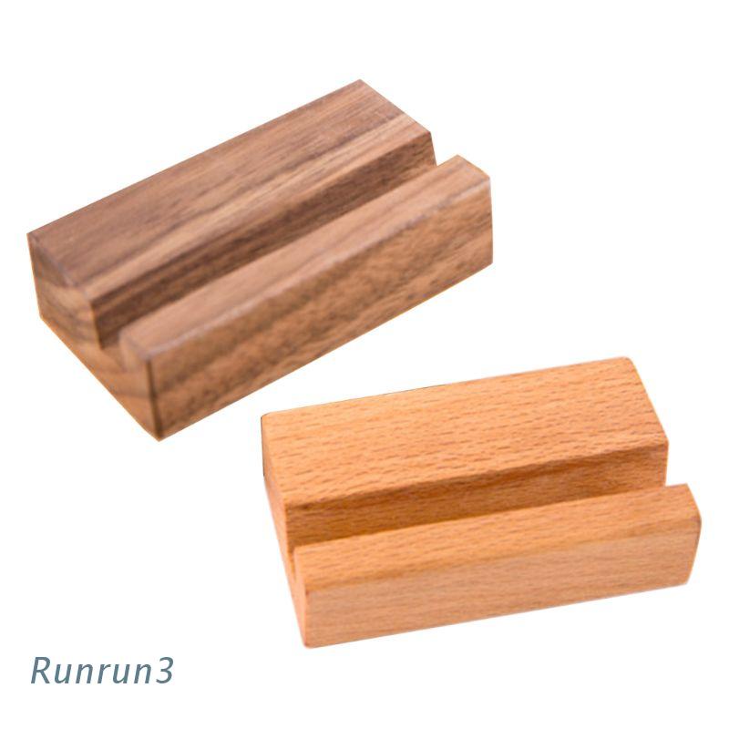 Giá Đỡ Kẹp Thẻ Tên/Hình Ảnh Bằng Gỗ Óc Chó Màu Đen Để Bàn Văn Phòng