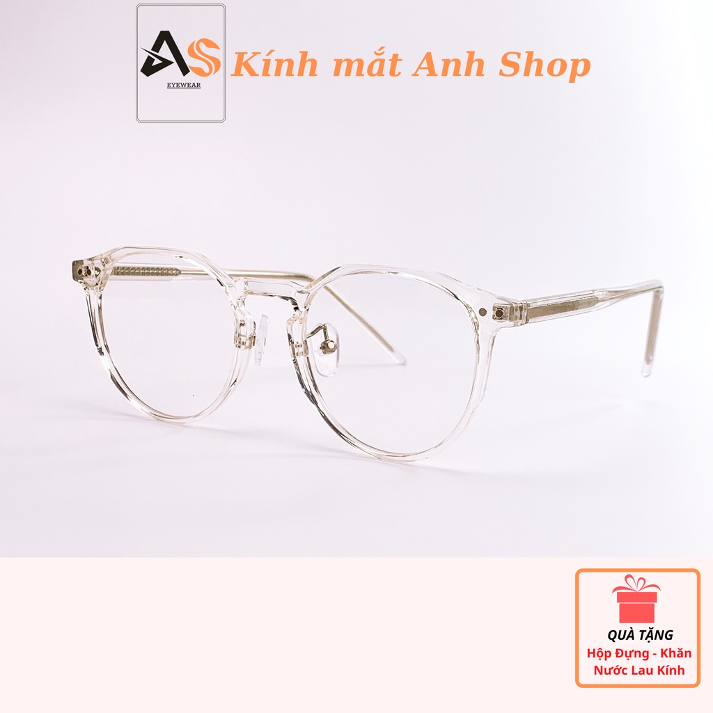 Gọng kính mắt tròn chất liệu nhựa lõi kim loại kiểu dáng sang trọng 17130