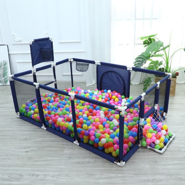 Quây bóng cho bé, quây cũi nhà bóng cho bé có ném bóng rổ - Kích thước 1m2x 2m3