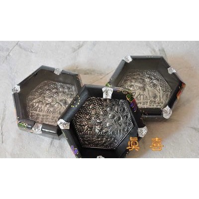 Gạt tàn thuốc lá, xì gà gỗ hình lục giác hàng thủ công mỹ nghệ Thái Lan bền đẹp