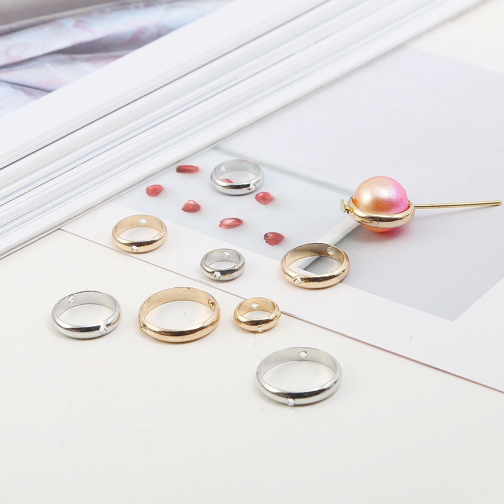 Khoen tròn Beadia 2 lỗ xỏ dùng làm trang sức diy