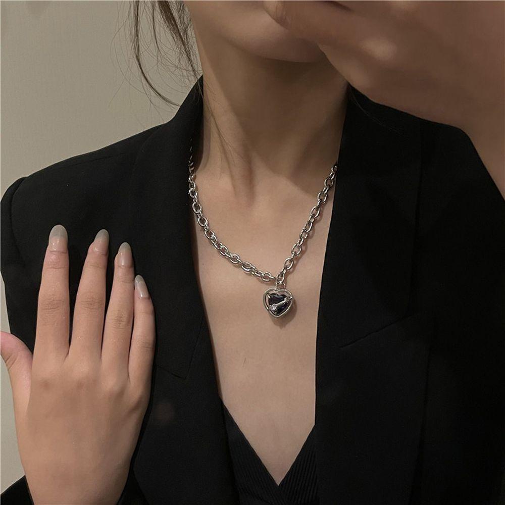 AROMA Vòng cổ Bằng Thép Không Gỉ Phong Cách Hàn Quốc Thời Trang Cho Nữ Y2K Y2K