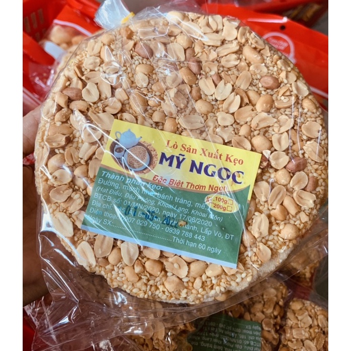Kẹo đậu phộng tròn 1 bịch 4 miếng