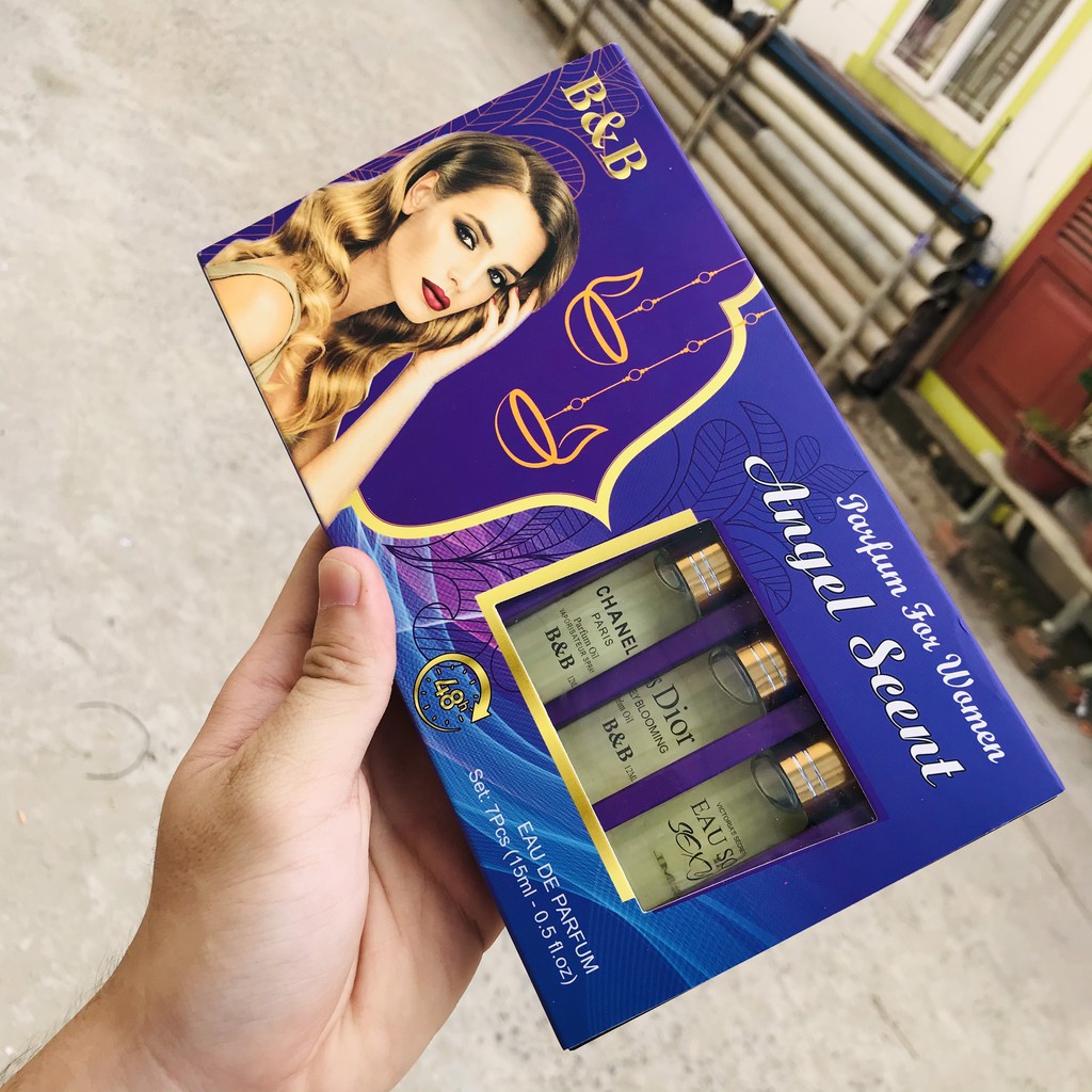 [Lưu hương 14 tiếng] Bộ 7 chai tinh dầu nước hoa Nữ B&amp;B, hàng cao cấp, dạng lăn 12ml