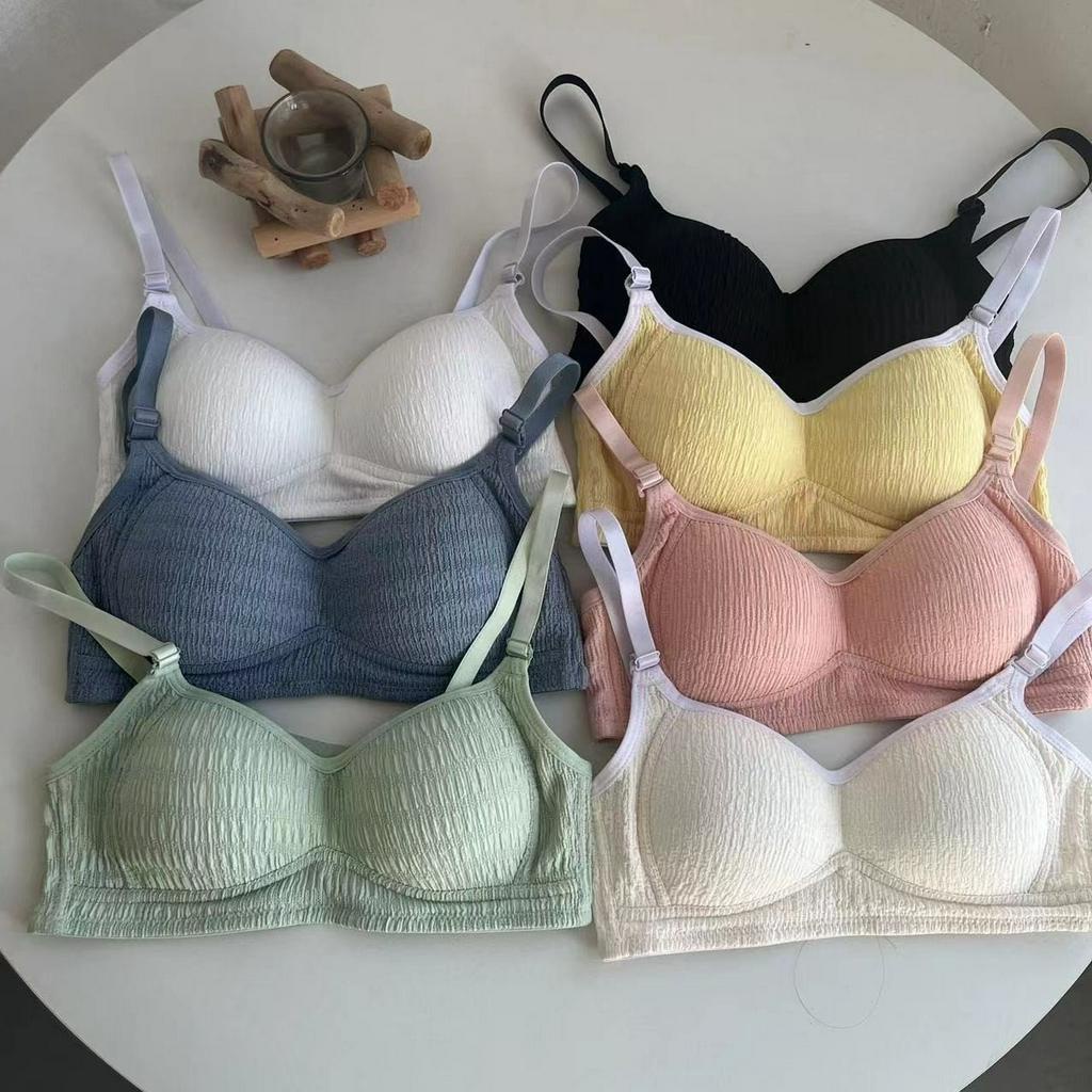 Áo Ngực Không Gọng Bản To 3 Nấc Cài - Áo Lót Nữ Mút Mỏng, Chất Đũi Mềm Mịn AMYBRA A422