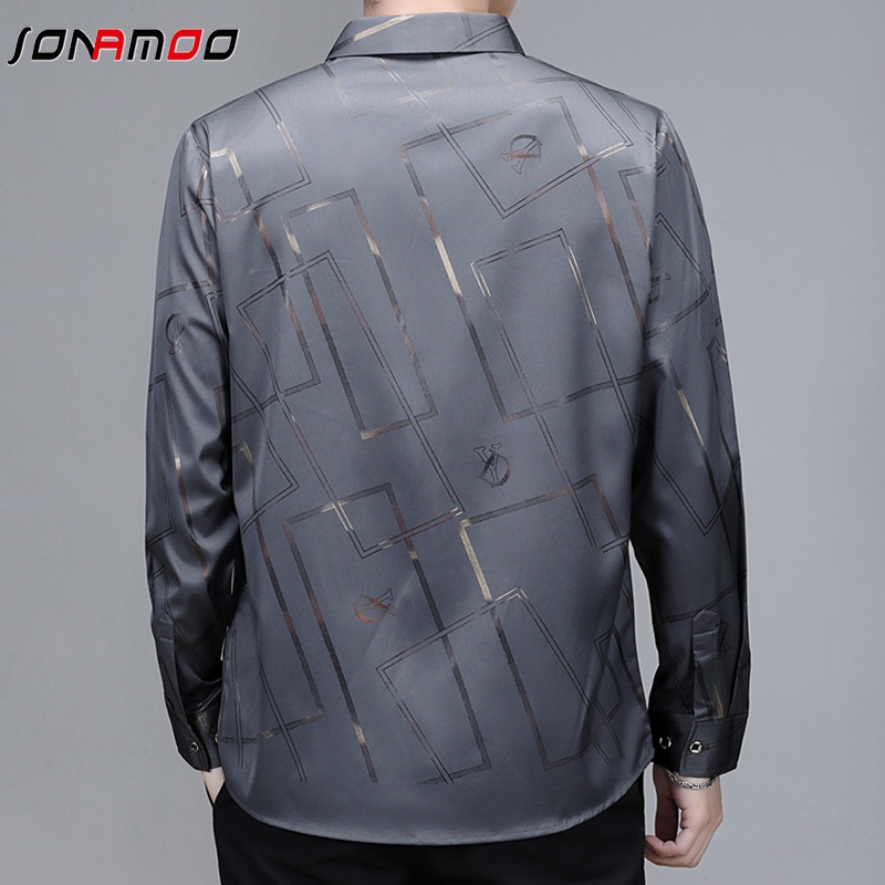 Áo sơ mi tay dài phong cách Hàn Quốc 5 màu tùy chọn cho nam