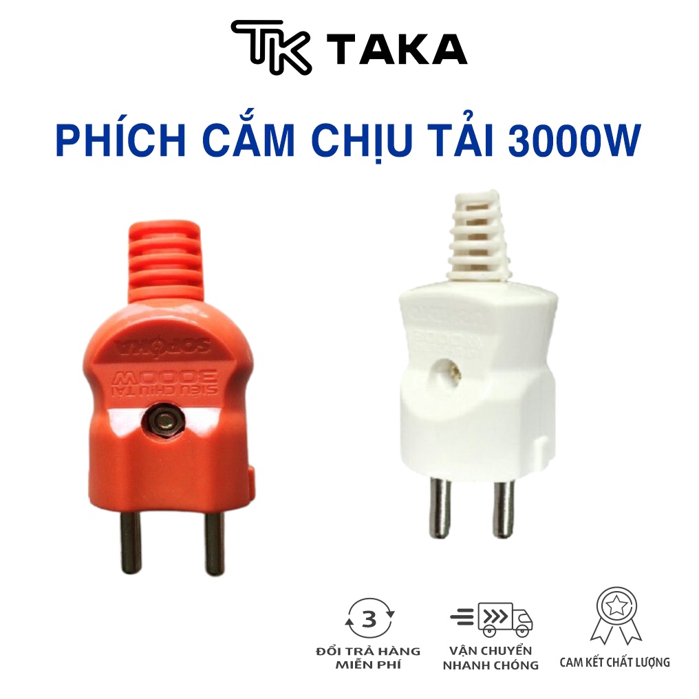 Phích cắm điện SIÊU CHỊU TẢI công suất cao đến 3000W