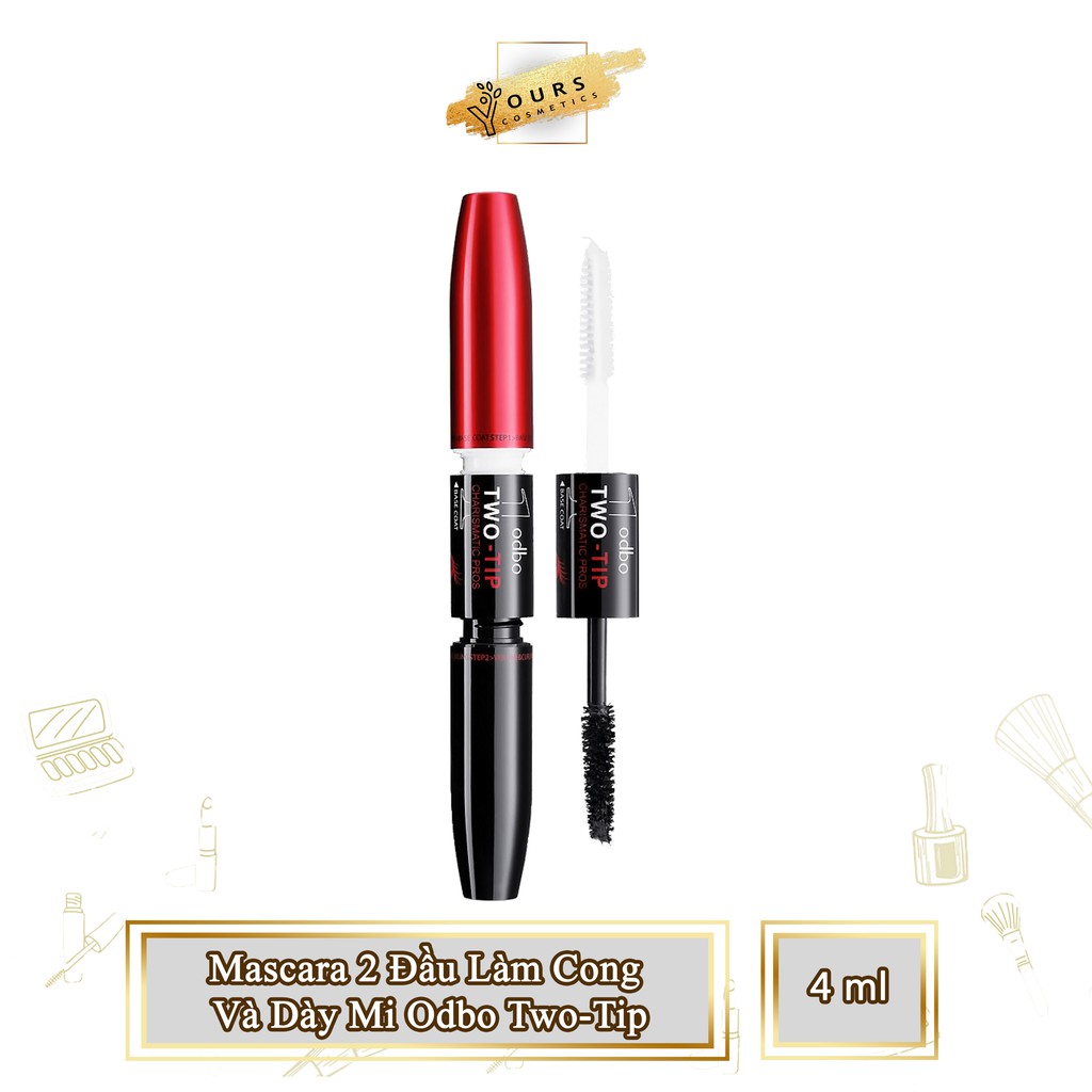 [Auth Thái] Mascara 2 Đầu Làm Cong Và Dày Mi Odbo Two Tip OD901 - Chuốt Mi 2 Đầu Odbo Two Tip Làm Dày Và Dài Mi