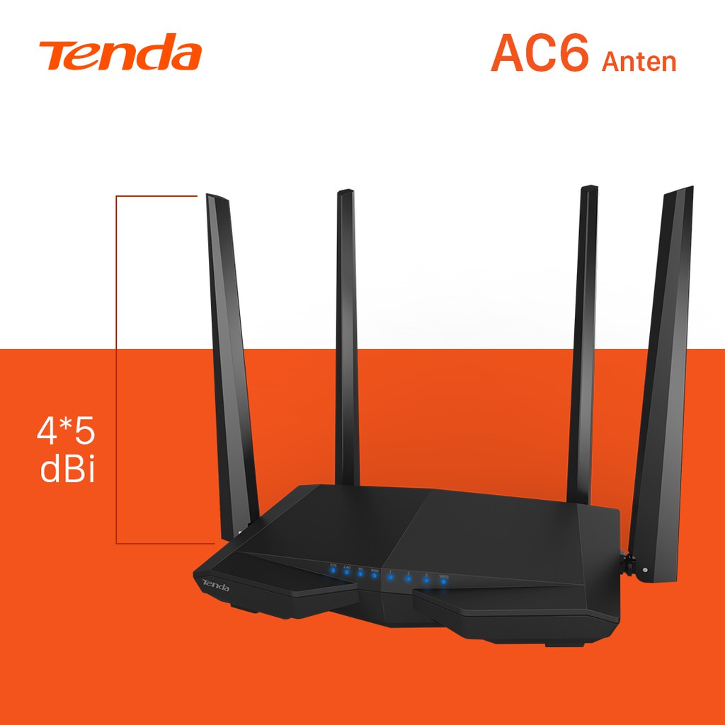 Tenda Thiết bị phát Wifi AC6 Chuẩn AC 1200Mbps - Hãng phân phối chính thức