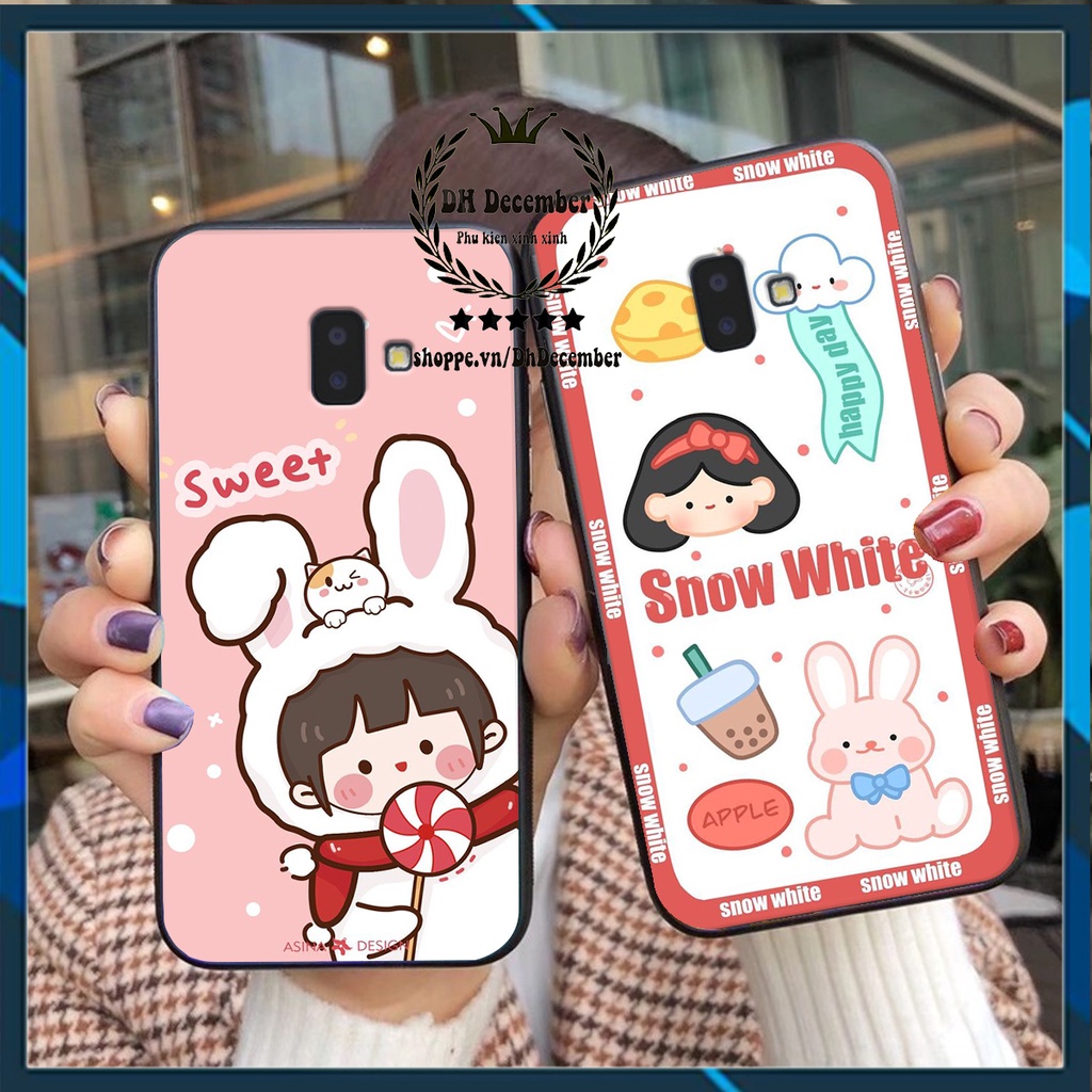 Ốp lưng Samsung J6 PLUS in hình 3D lucky, gấu Beer xinh xắn - KHÔNG NÊN BỎ LỠ