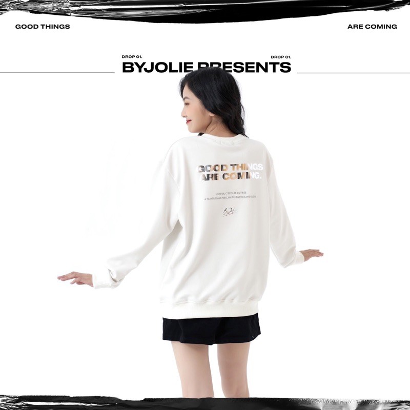 ÁO SWEATER NỈ BÔNG GOODTHINGS form unisex suông rộng
