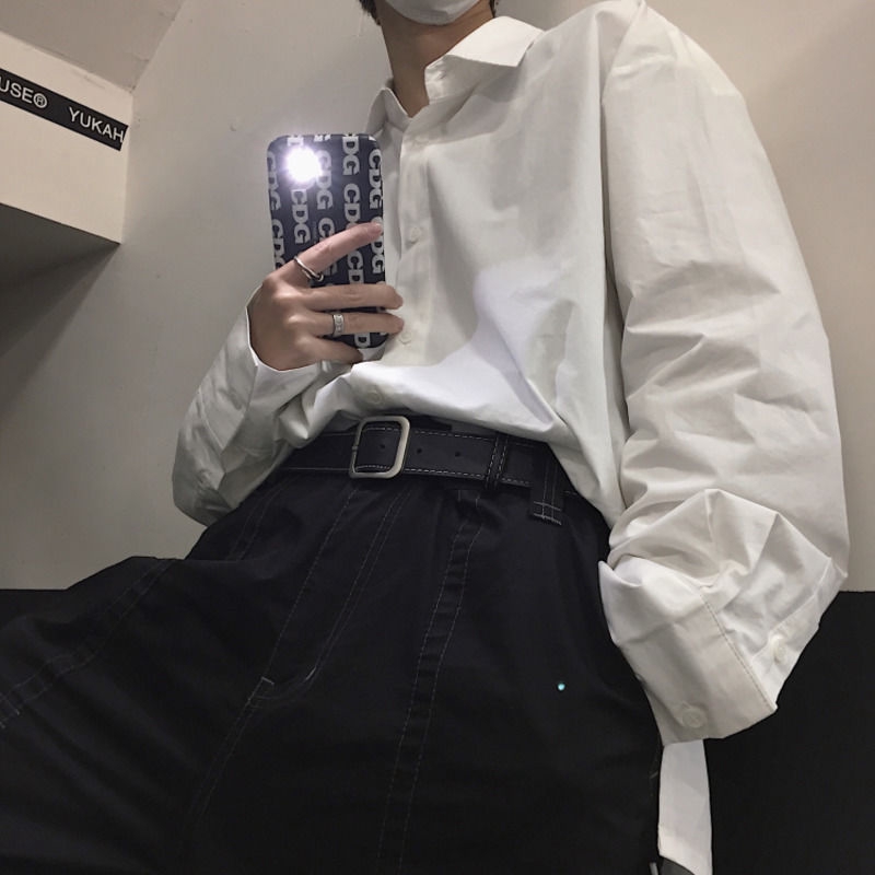 Thắt lưng đơn giản có khóa vuông thời trang harajuku 167015